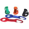 Zerodeko 6 Pezzi Water Bottle Carrier Clip Water Bottle Hook Buckle Alluminio Gomma Nailon Handsfree Scratch-Resistant per Bottiglia per Outing e Hiking Colore Casuale