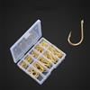 Drawup Set di ganci spinato Isome 100pcs acciaio Tackle Box (C)