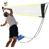 Generic Attrezzatura da allenamento pieghevole a rete da pallavolo | Rete da tennis portatile per cortile, pratica, vacanze, spiaggia, parco, palestra, scuola