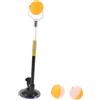 NESTINGHO Allenatore di Tennistavolo con Base a Ventosa, Altezza e Angolo Regolabili | Rotazione a 360 Gradi, Pvc e Lega di Alluminio, Nero, per Ufficio e Uso Indoor