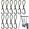 zwxqe Cordini elastici con moschettoni, Cordini elastici con clip fibbia | Cinghie elastiche Fibbia da arrampicata per camion da campeggio, barche, bici Carg