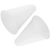 HEMOTON 2 Pezzi Megafono Bianco in Plastica, Giocattolo per Adulti | Extra Amplificazione, Sicuro e Infrangibile, Portatile per Concerti Indoor