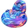 Generic Slitta Da Neve Gonfiabile 80x80x52 Cm Slitte Con Manico Antiscivolo Con Sch