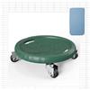 MoSundi Silent Addominale Wheel Roller Core Trainer antiscivolo (verde scuro 1)
