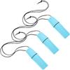 Toyvian 3 Pezzi Contenitore da Spiaggia Blu per Chiavi e Contanti con | Plastica Resistente, Chiusura Ermetica, Compatto e Leggero, per Spiaggia e Immersioni, Design Semplice