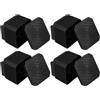HAPINARY 4 Pezzi Blocco Inclinazione Nero Impilabile 3x2, 7x2 Pollici | Tpe, Compatibilità Versatile, Protezione Pavimento, Regolazione Facile