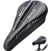 FUANA Morbido Gel Bike Seat Cover Silicone Cuscino Shock Absorb | Gel di silicone ultra morbido, per un doppio assorbimento degli urti, riduce il dolore durante le lunghe pedalate