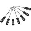 JUMPLAWN 7 Pezzi Clip Singolo per Pinna Tavola da Surf Attacco US Box, Nero | Pvc e Nylon, Sostituzione per Pinna Centrale US Box, Stabilità Migliorata, per Escursioni Touring e Fiumi