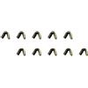 TOPPERFUN 10 Pezzi Clip di Posizionamento per Corda Arco in Rame | Corde di Arco Compound e Altri Modelli, Leggero e Portatile, Colore Oro