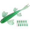 Nutup Esche morbide galleggianti 30PCS, esche da pesca a coda di forcella in TPE
