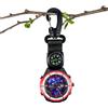 Generic Orologio con bussola di sopravvivenza all'aperto | Orologio da taschino con moschettone, per campeggio, escursionismo, sport, alpinismo, avventura, uomo e donna