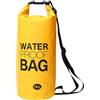 jojofuny Borsa Asciutta Galleggiante Gonfiabile 10l in Pvc 500d | Tessuto a Rete 0,5mm, e Leggero, per Kayak e Navigazione, Colore Giallo