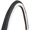 CSM 2 Copertoni + 2 Camere d'Aria + Flap Copri Raggi 26 x 1 3/8 per Bicicletta Uomo/Donna Bianco/Nero