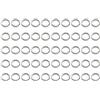Lastdaytime Silver Split Ring Fishing Tackle 50pcs doppio anello | 50 anelli divisi in acciaio inossidabile, resistenti alla ruggine, durevoli per la pesca in acqua salata e d'acqua dolce