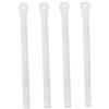 Vaguelly Set Da 4 Cinghia di Fissaggio Snowboard Regolabile Bianca in Pvc,