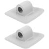 SECFOU 2 Pezzi Supporto Motore Kayak Staffa Motore per Canoe e Barche da Pesca PVC Installabile su Superfici Orizzontali o Verticali