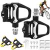 Vexaflow Pedali per bicicletta, Pedali per Mountain Bike, Compatibili con Shimano SPD Sl per Bici da Corsa SDP, Senza Clic, con Cuscinetti a Sfera da 9/16/ MTB Gravel SDS, Trekking