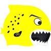 iplusmile Silicone Cuffia da Nuoto Morbida e Comoda, a Forma di Pesce Giallo | Flessibile e Delicata, Stile Cartone, per Piscina e Spiaggia, Accessorio