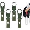 Generic 4 clip porta bottiglie, clip per bottiglia d'acqua per cintura zaino | Cinghia in nylon, anello portabottiglie si aggancia saldamente a cinture, pacchi, leggero, per escursioni all'aperto