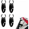 KERYBW 4 supporti per paddle in ABS - Pinza per paddle 11,5 x 3,3 cm per accessori per tavola da paddle Sup, Kayak e Canoa, fissaggio sicuro senza foratura