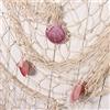 Annadue Rete da Pesca in Stile Mediterraneo con Conchiglie, Arredamento | Rete per pesci decorativa in filo di cotone, 200x150 cm, per oggetti fotografici appesi al muro