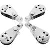 BESPORTBLE 4 Pezzi Carrucola Singola Marina in Acciaio Inox per Kayak e Barca | Blocco Puleggia in Acciaio Inossidabile, Design Strutturale Ottimizzato, Riduce Attrito, Facile Installazione
