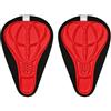 Generic Cuscino Sella Bici in Tessuto Traspirante, per Bicicletta (rosso)