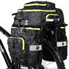 BAIGIO Borsa impermeabile 3 in 1 per bicicletta, 70 litri, con copertura antipioggia, colore: verde