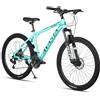 AVASTA AV300 26 pollici mountain bike MTB commuter bike Telaio in alluminio leggero Cambio a 21 velocità Sospensione anteriore Freni a disco anteriori e posteriori, Verde