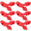 FRCOLOR 12 Pezzi Insert per Elastico per Pesca Subacquea, Band Wishbones in Plastica Rosso, Compatibilità, Installazione Rapida, per Spearfishing e Pesca Subacquea, 1 Pz