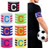 Elegaperma Fasce elastiche da capitano, calcio, 7 pezzi | 10,8 × 6,5 cm, fascia da capitano regolabile per bambini, adulti e ragazzi
