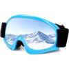 Yooyan Occhiali da sci per bambini, anti-nebbia, snowboard, occhiali da sci, occhiali da 3-14 anni, per ragazzi e ragazze, occhiali da neve, protezione UV, occhiali da sci, moto, pattinaggio
