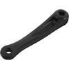 JUMPLAWN Braccio della Pedivella Bici 150mm, Pedivella Lato Sinistro a Foro Quadrato in Lega di Alluminio Nera, per Guarnitura e Biciclette da Strada, Città, Pieghevoli e Fat Bike