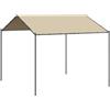 Generic Gazebo Eventos, 3 x 3 m, beige | Poliestere resistente all'acqua, telaio in acciaio, ideale per giardino, picnic e campeggio