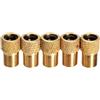 BESTonZON 8 Pezzi Adattatore Pompa Bici Presta in Rame Oro per Mountain Bike | Pompa e Compressore, Filettatura Liscia Standard, Anello di Tenuta Integrato, Installazione Semplice