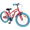 SYDE Bicicletta per bambini, 22 pollici, rossa