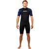 GUL 2025 G-Force Natur - Muta da Uomo in Neoprene con Cerniera Posteriore da 3/2 mm, Colore: Nero/Blu Navy