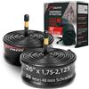 Fincci Camera d'Aria 26x1.75/2.125 con Valvola Schrader 48 mm per Bici