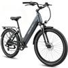 Maxtron Lira - Bicicletta elettrica da trekking da 28 pollici, con sensore di coppia e freni a disco idraulici, batteria da 48 V 15 Ah, portata 140 km, Shimano a 7 marce, bicicletta da città Pedelec