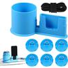 Generico Set Supporto Telefono & Bevanda Súp - ABS Antiscivolo | 2 In 1 Per Telefono E Can. Antiscivolo, Resistente Agli Agenti Atmosferici. Include 6 Anelli A D E Cavo Da 2,5 M.