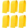 KJHBV 6 Pezzi Marcatori per Campi da Tennis Rettangolari in PVC Giallo Buona Resistenza, Supporto per Allenamento Calcio e Delimitazione Confini Palestra