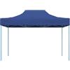 Generic Gazebo pieghevole professionale in acciaio blu, 3 x 4 m