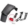 Generic Parafango Posteriore for AUSOM DT2 PRO for KUGOO F3 PRO Max 52V Scooter Elettrico a Doppio Motore 10 Pollici Parafango Posteriore Ruota Coprifango Pneumatico Ala