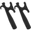 Toddmomy 2 Pezzi Gancio per Barche Multifunzione, Attrezzo Versatile | Accessori per Barche, Foro Inferiore da 25, 4mm, in Nailon Nero, per Attracco e Uso Nautico