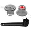 FELTECHELECTR Valvola di Ricambio per Tavola da Paddle e Kayak, Set 1 Pezzo | Pvc, Installazione Semplice e Tenuta Ermetica, con Chiave a 8 Scanalature per Casa e Riva