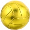 POPETPOP Pallone da Pallavolo Personalizzabile Oro, Taglia Ufficiale 5, Pvc | Finitura Dorata Lucida Motivo Luminoso, Leggero e Resistente, per Indoor e Partite in Cortile