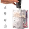 T238 Airsoft elettrico Speedloader PRO: caricabatteria automatico per caricatori 21 BBS/s, OLED, 1800rd capacità, 4 adattatori, protezione di blocco - Include batteria da 11,1 V 1100 mAh