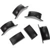 TOVINANNA 2 Set Accessori per Tavolo da Biliardo in Plastica Nera Resistente all'Usura, Kit Versatile Tasche di Ricambio, per Tavolo da Pool