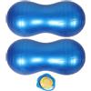 Veemoon 2 sedie a forma di palla a forma di arachide per bambini, sedute | Sedile Active Bounce da 35,4" x 17,7" con pompa, per il coinvolgimento del core, sedia a sfera, massaggiatore a