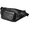 Hebetag Xieben Vintage Marsupio per Uomo Donna Viaggi Escursionismo Running Hip Bum Pouch Belt Slim Cell Phone Pack Purse Wallet nero